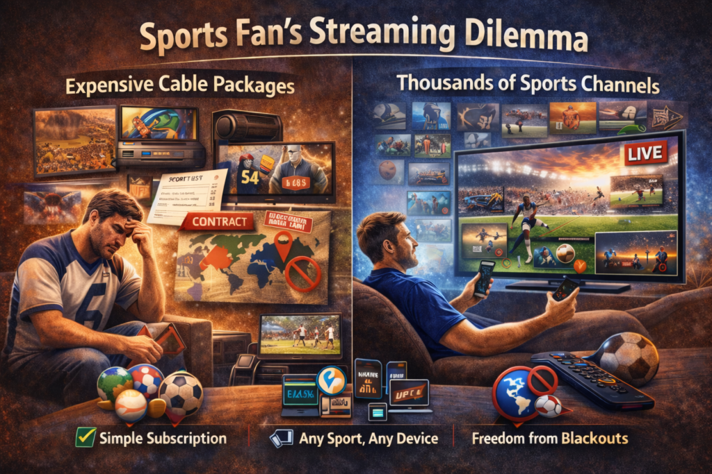 Why Catchon TV is the best choice for sports lovers with live sports streaming on IPTV across smart devices.