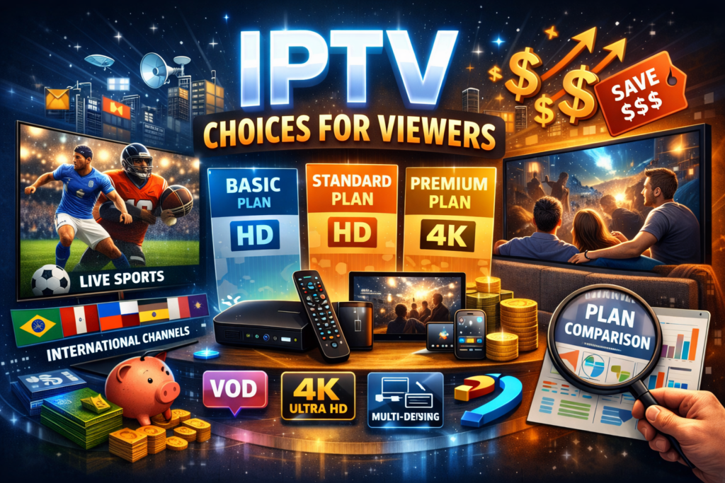 Catchon TV subscription plans for premium streaming with HD and 4K channels on multiple devices